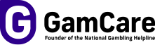 GamCare logo - Provider of information, advice and support for anyone affected by gambling harms